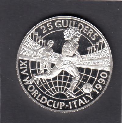 Beschrijving: 25 Gulden SOCCER 90 R.GULLIT